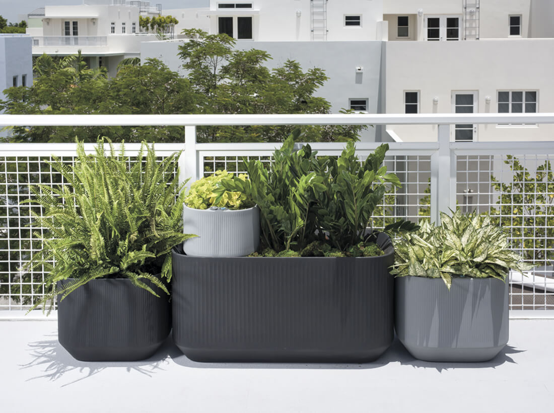 Mod Planters Crescent Garden Indoor And Outdoor Planters