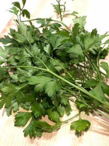 Parsley grown in Trudrop planter