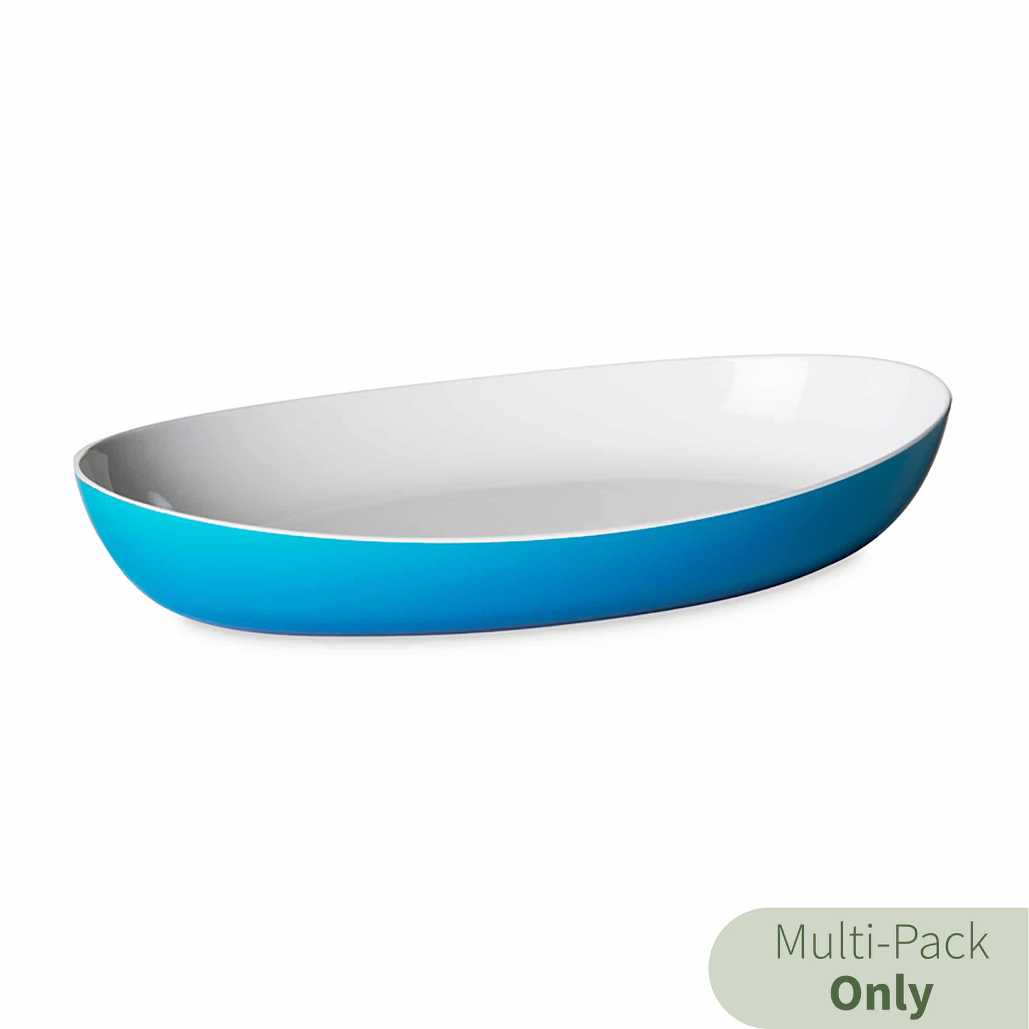 coco oval serving trays in blue