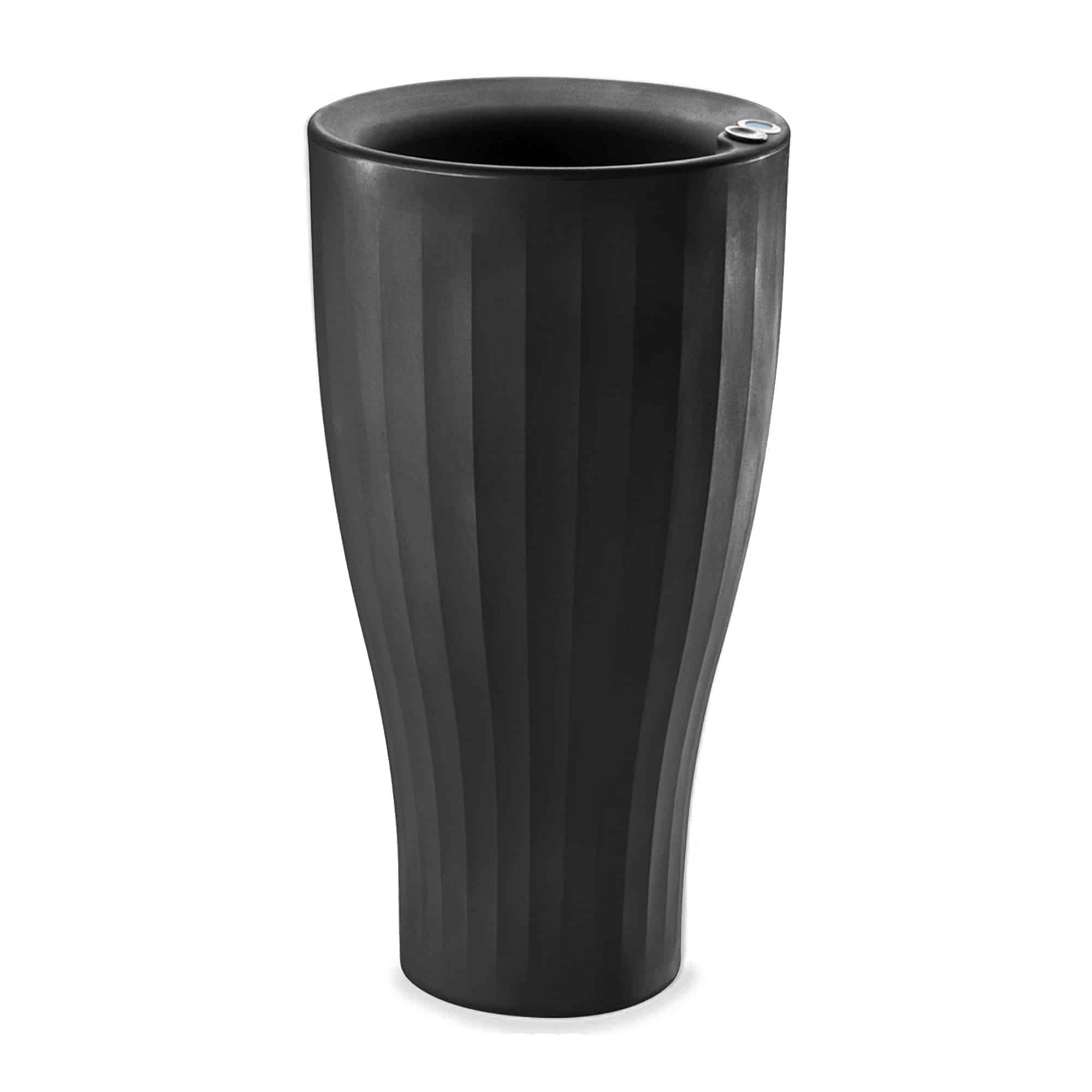 Cup Tall Planter in Caviar Black