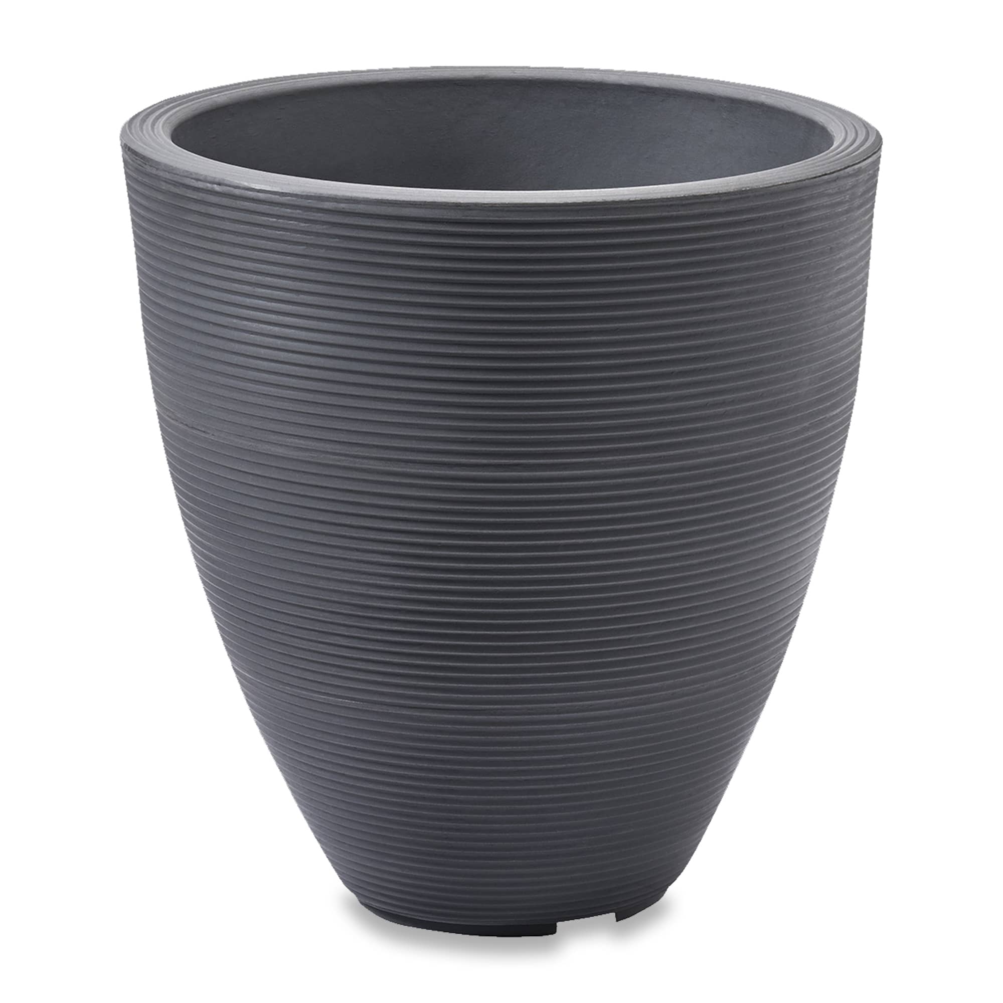 Delano Tall Planter in Slate Grey – Slate gray tall planter