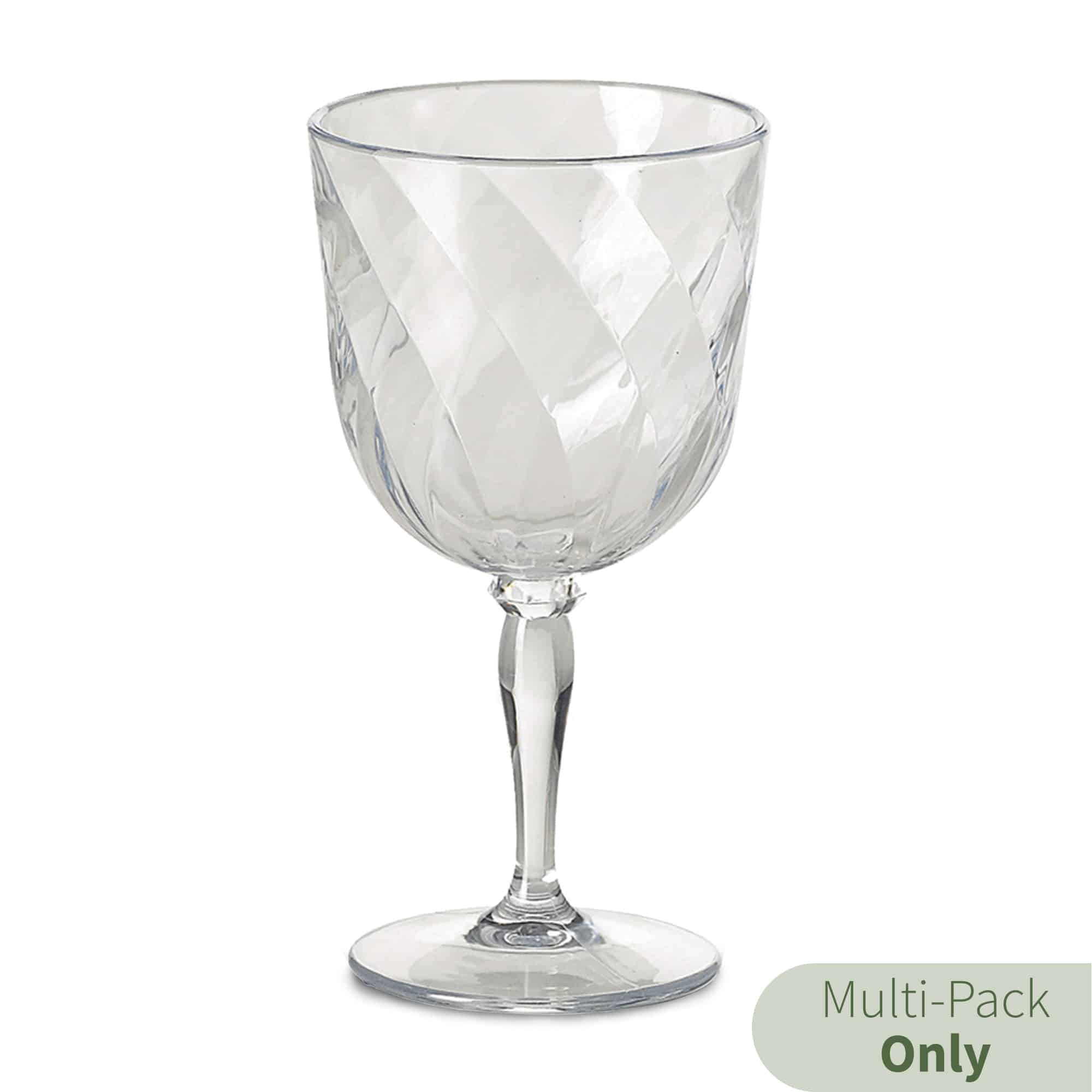 diamond goblets in clear