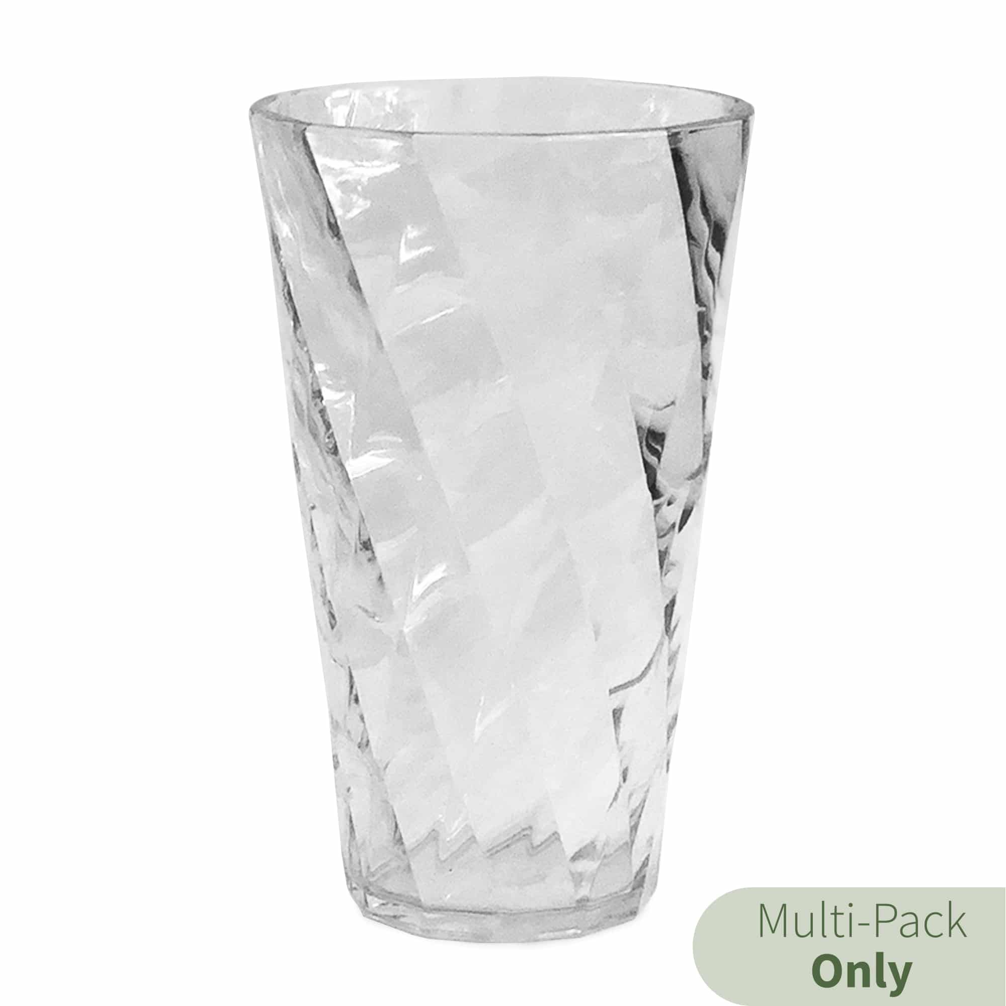 Diamond Tall Glass in Clear