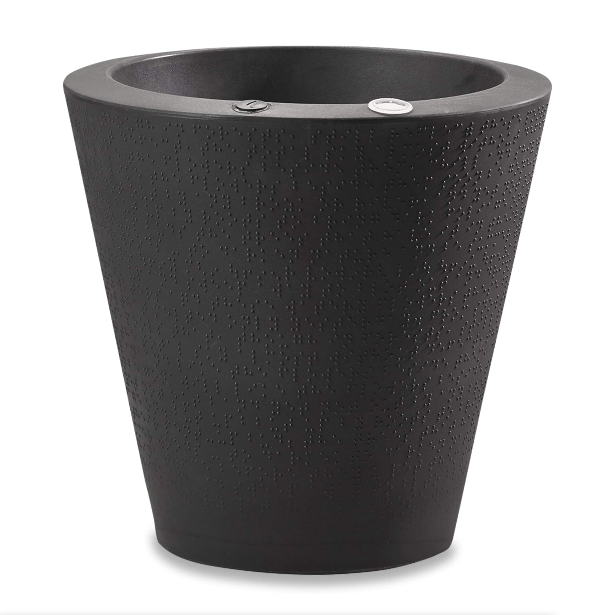 Dot Planter in Caviar Black