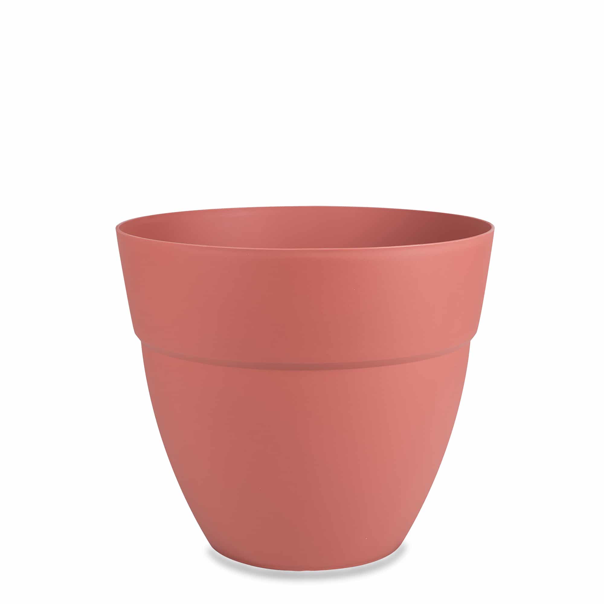 ella planter in salmon red
