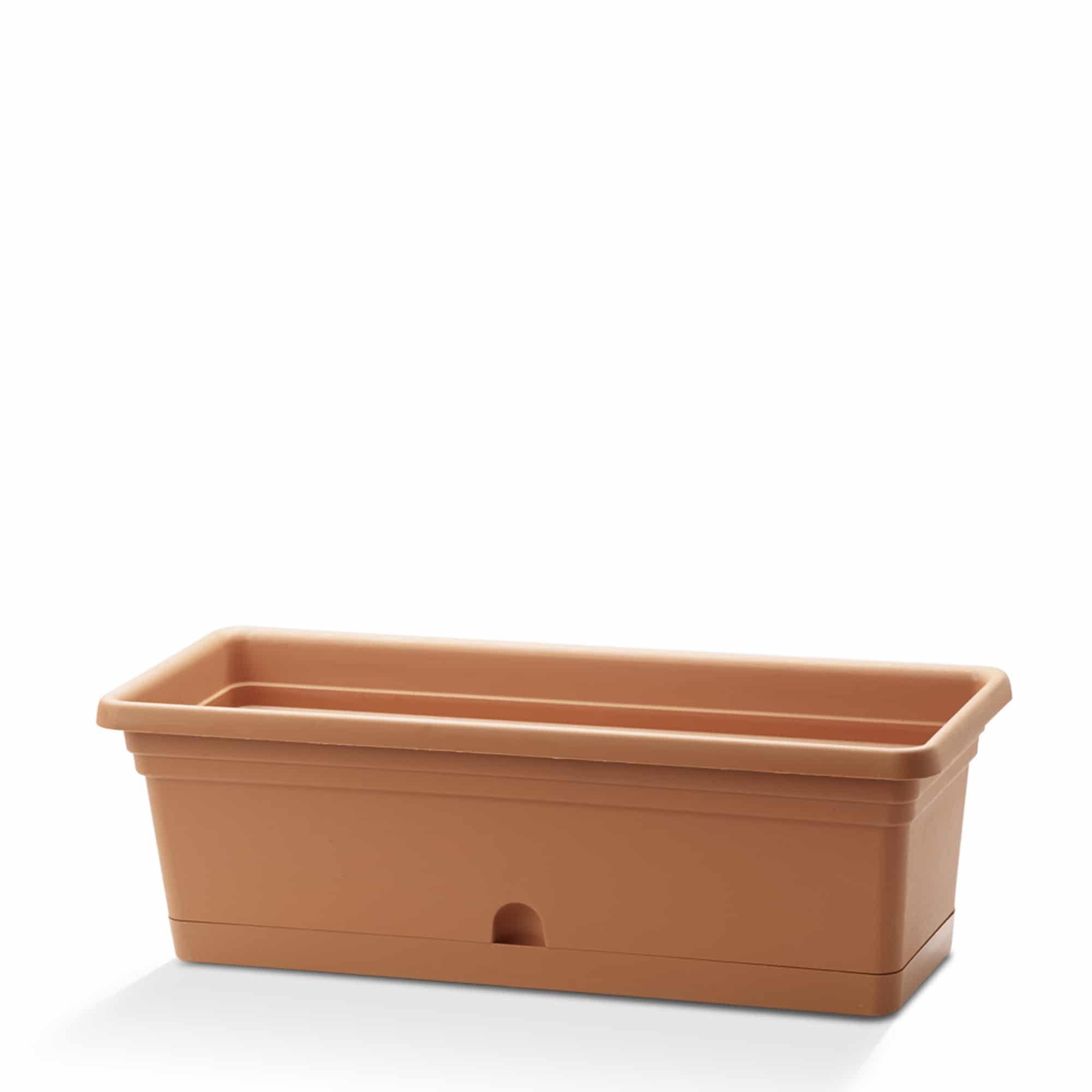 emma rectangular planters in terracotta – Terracotta rectangular planter