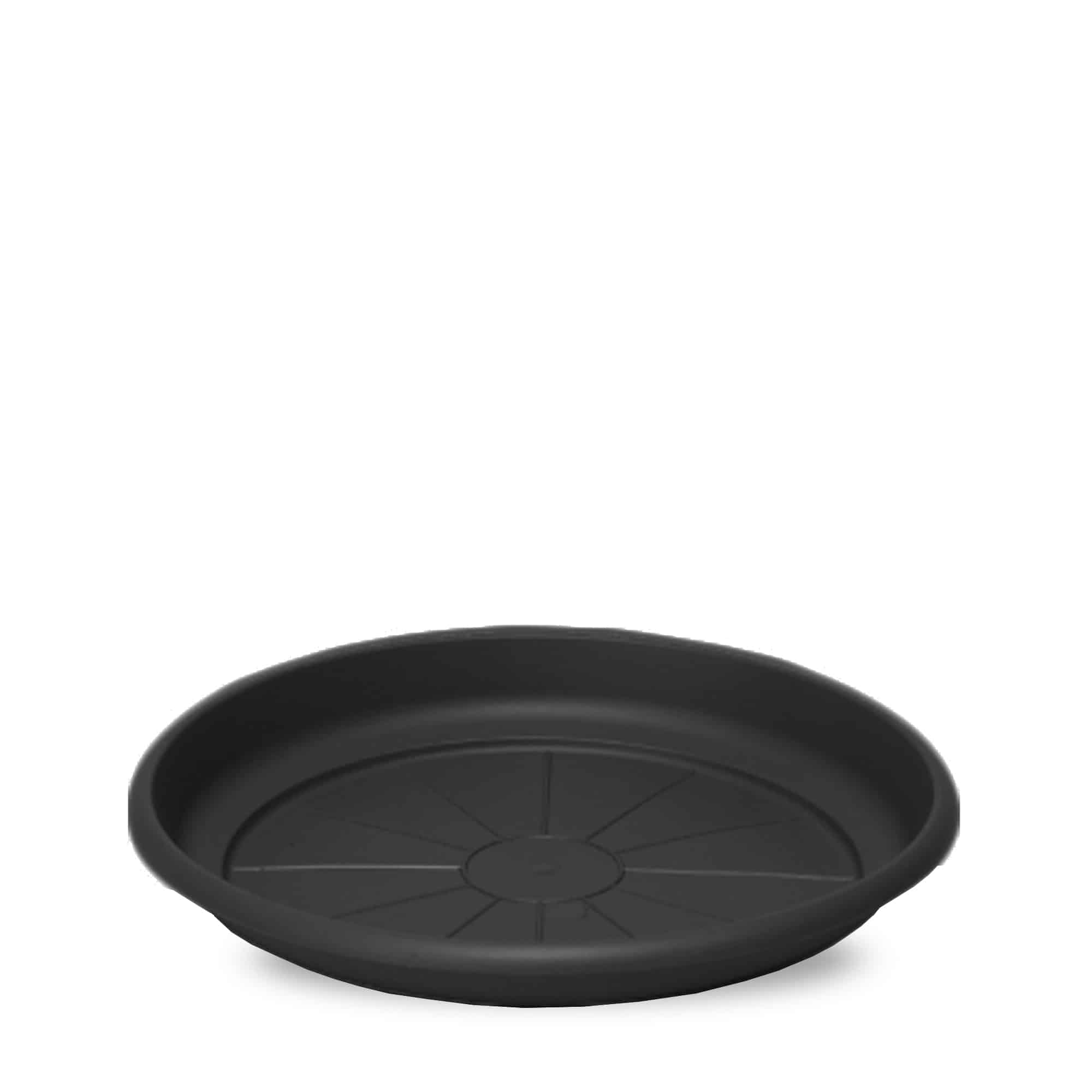 Emma saucer in black – Black plant saucer