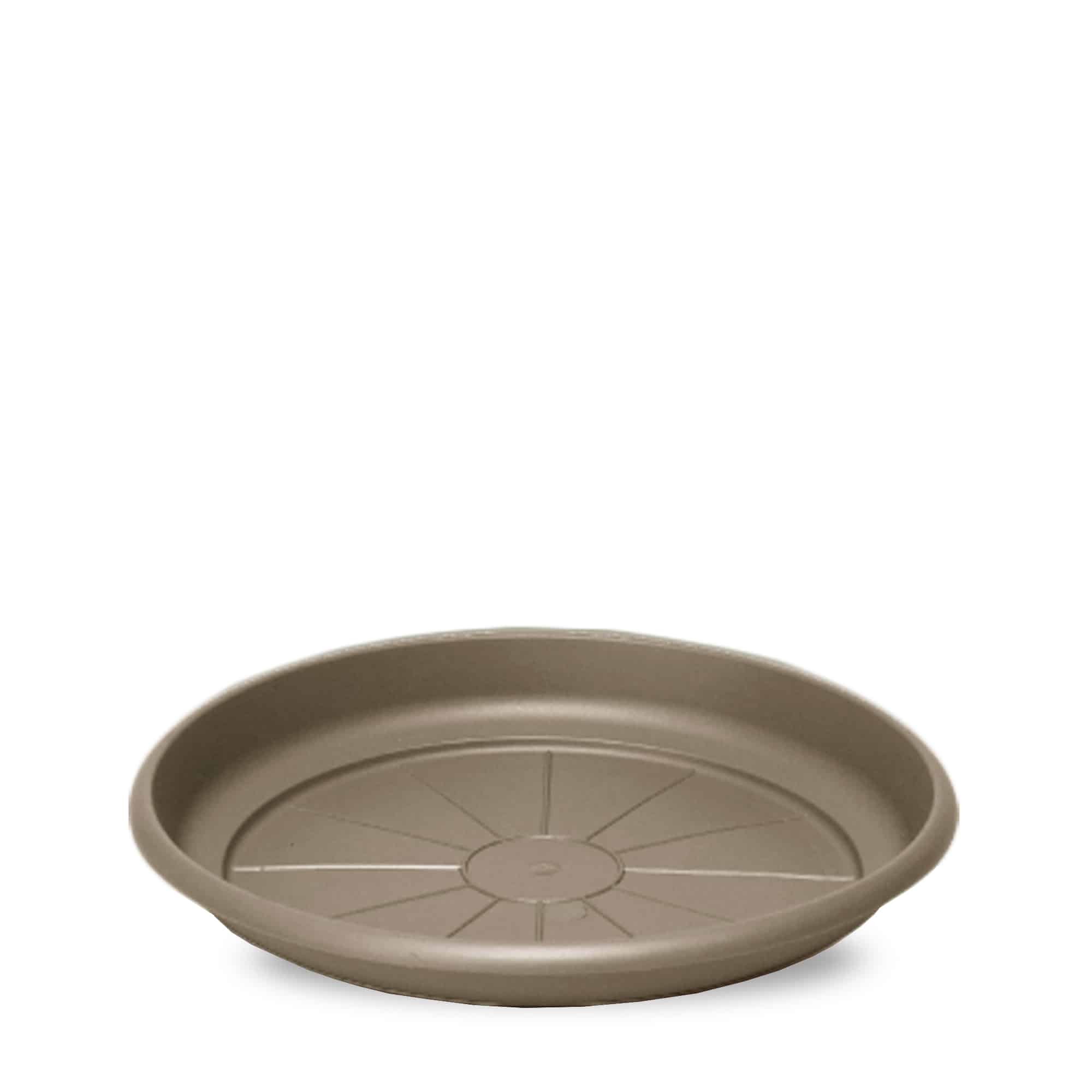 emma saucer in cappuccino brown – Brown plant saucer