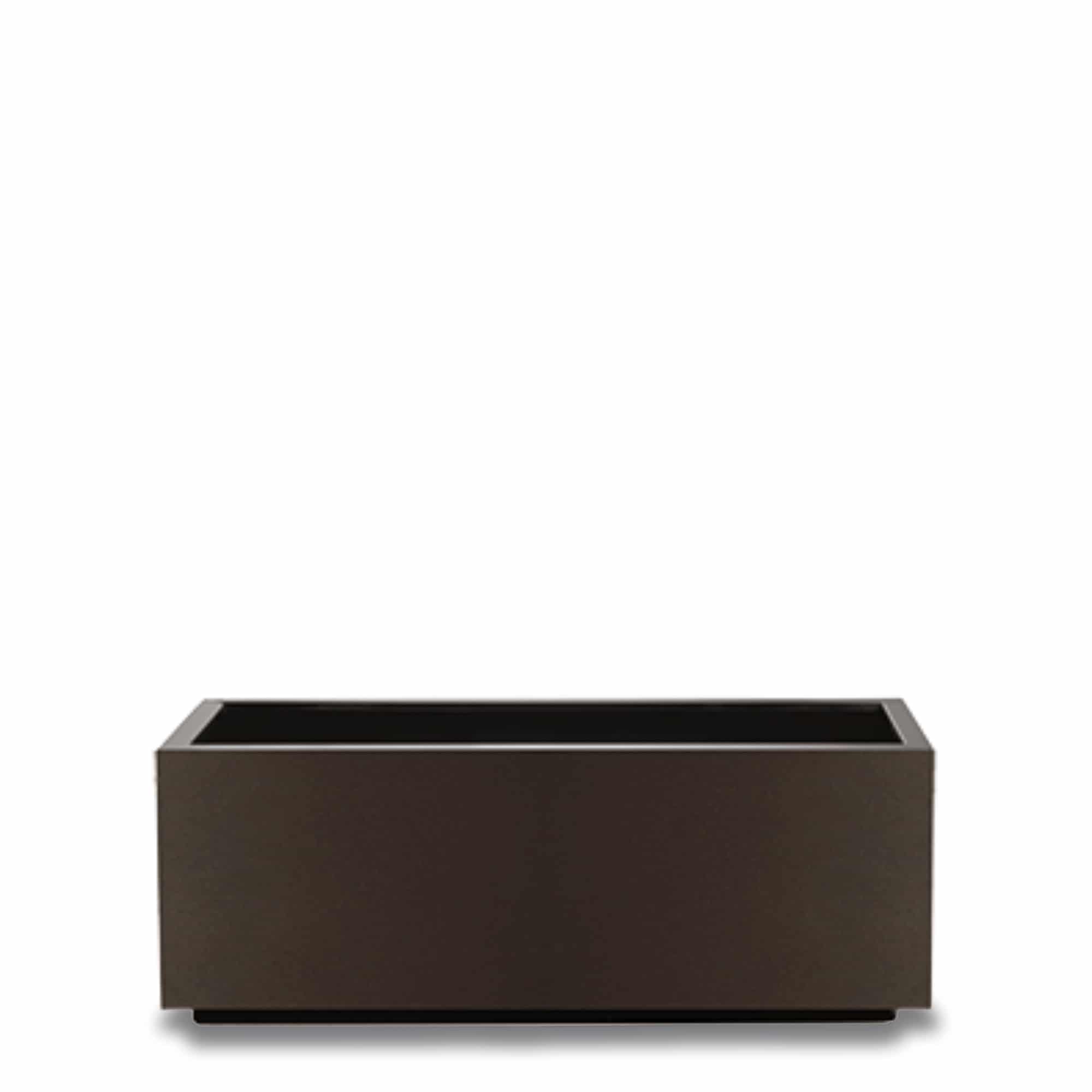 Ferrum Trough planter in taupe brown