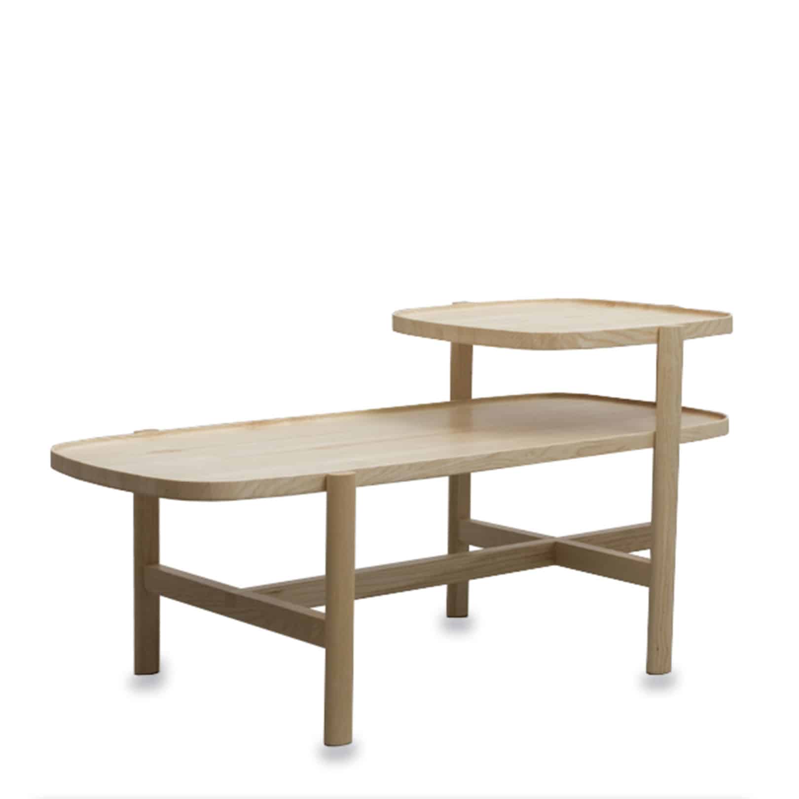 Fuse long table in natural ash beige