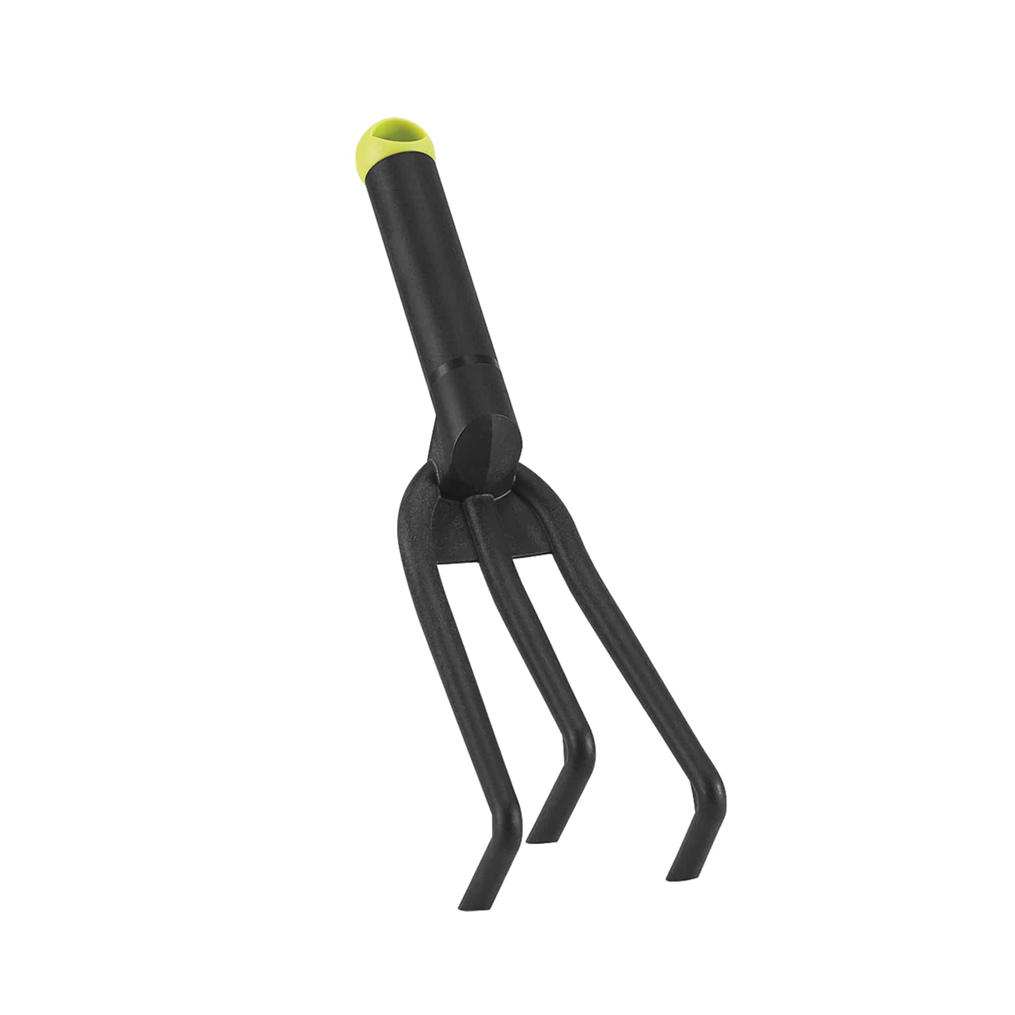 garden tools 3 prong cultivator in black