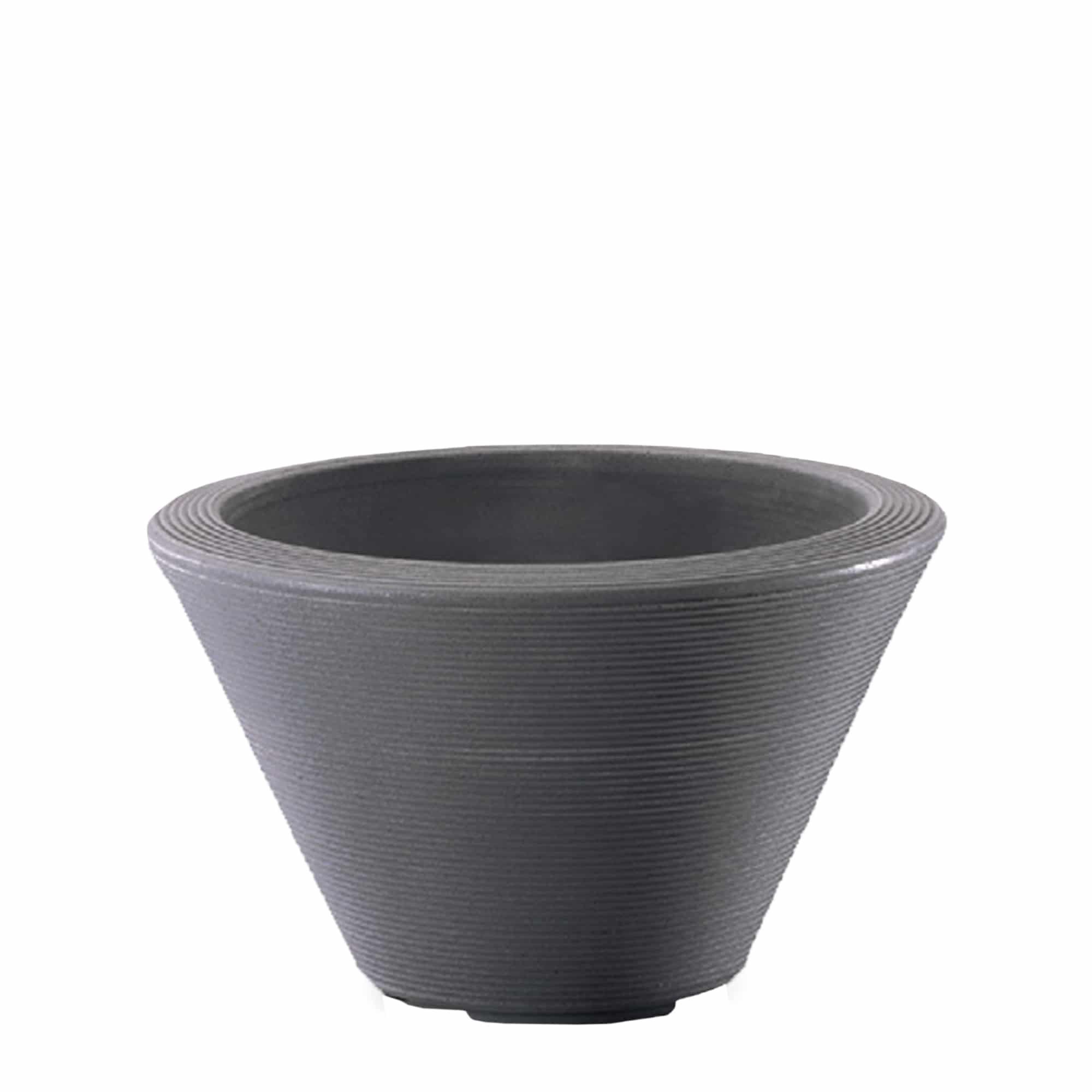 Gramercy Round Planter in Slate Grey