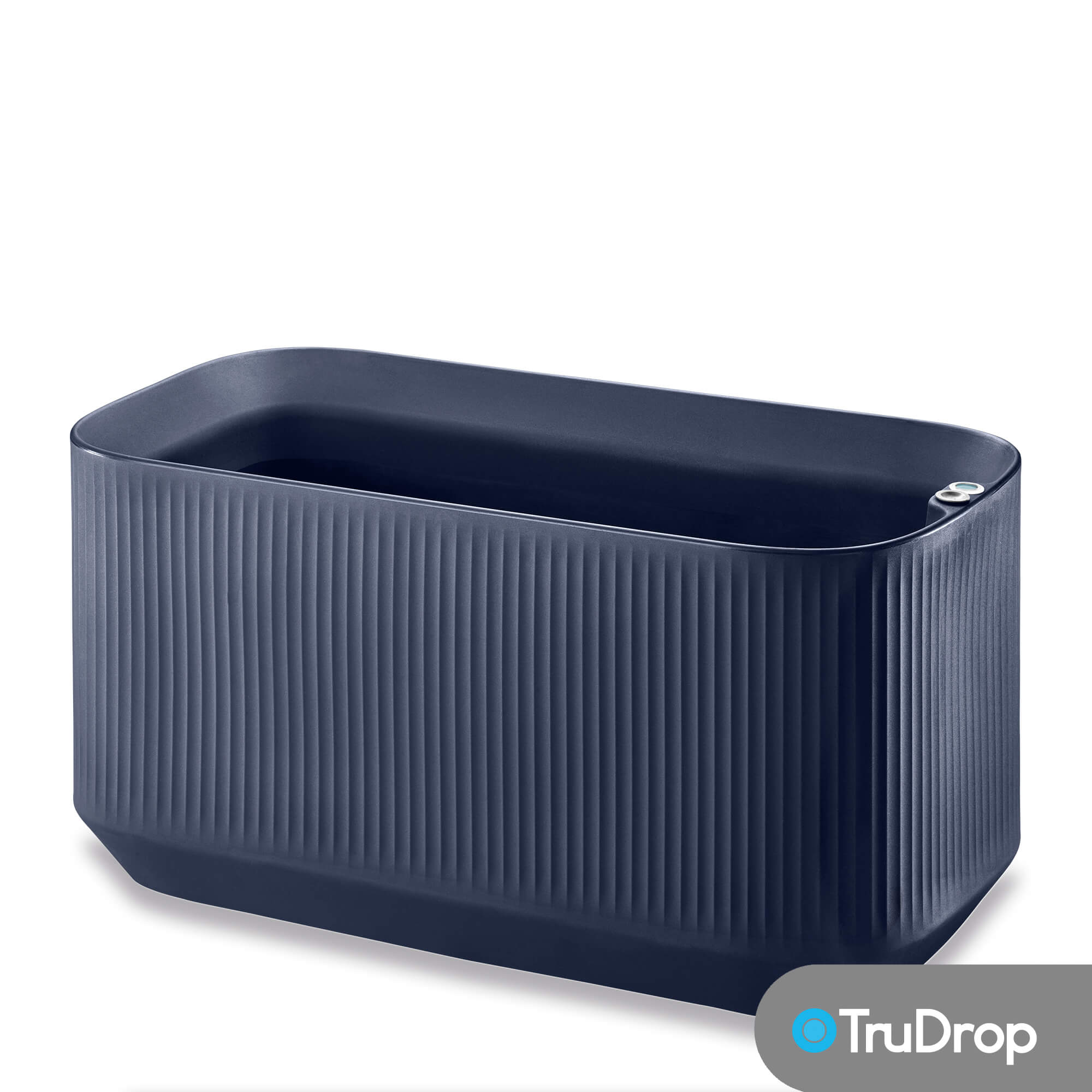 Blue Rectangular Trudop Planter