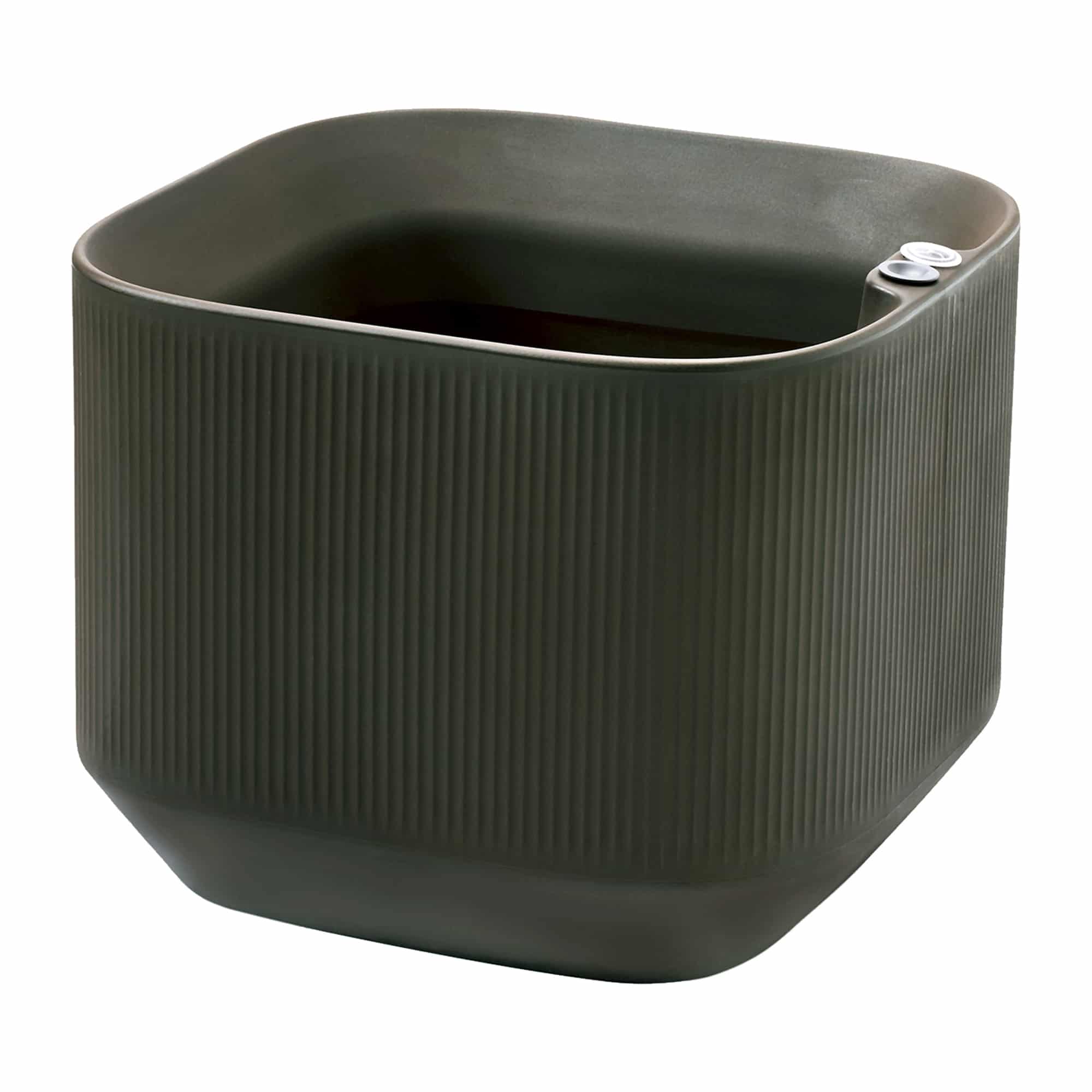 mod los square planter in olive green
