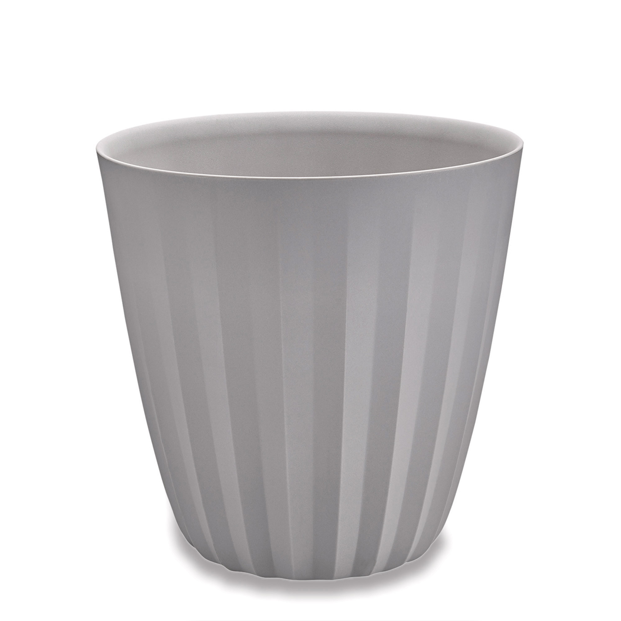 Pleat Planter in Ash Grey