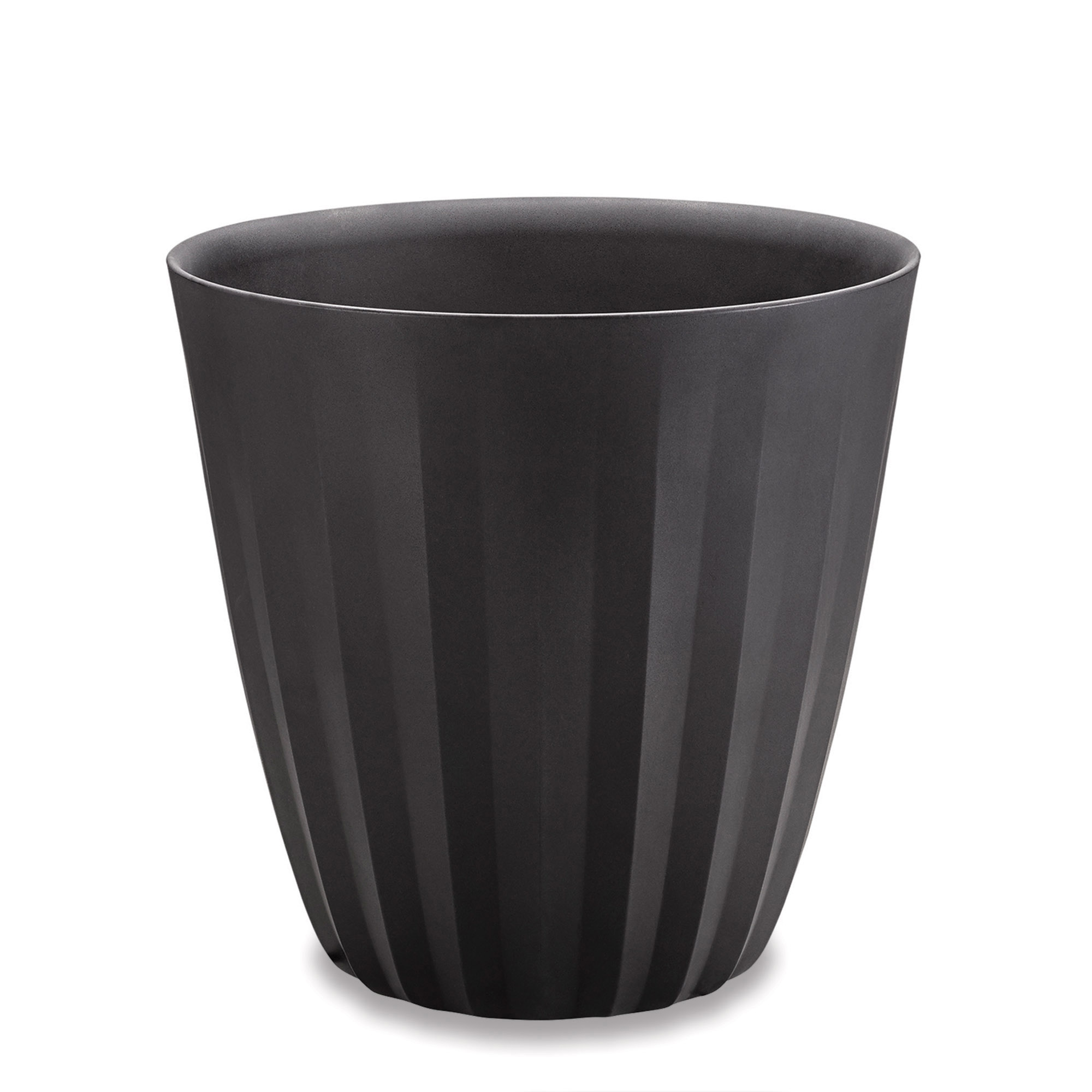 Pleat Planter in Caviar Black