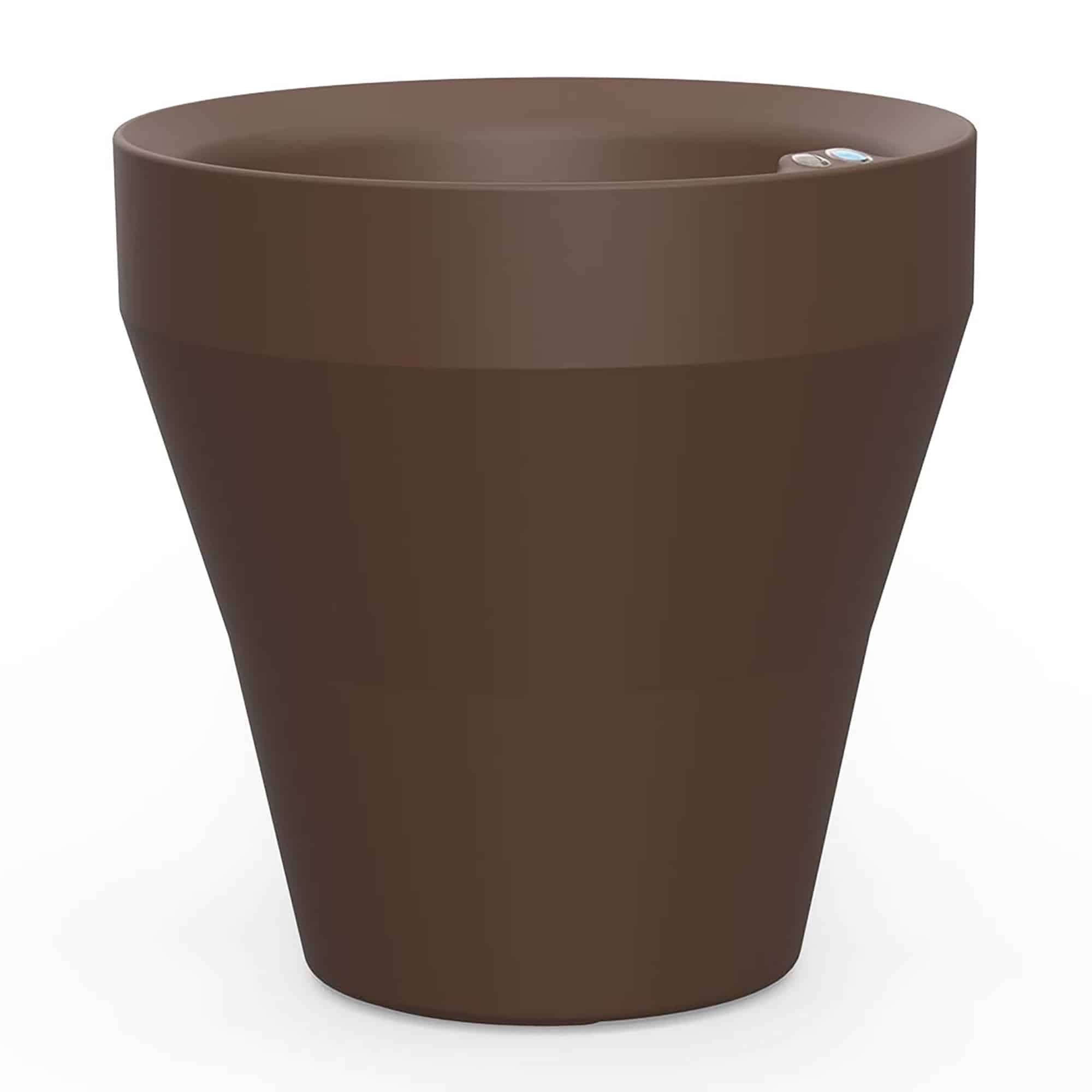Rim Planter TruDrop Bark Brown