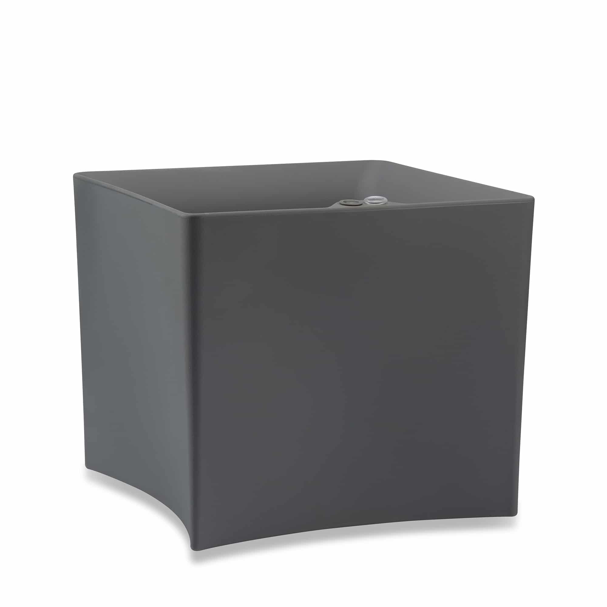 Grey Square Trudop Planter