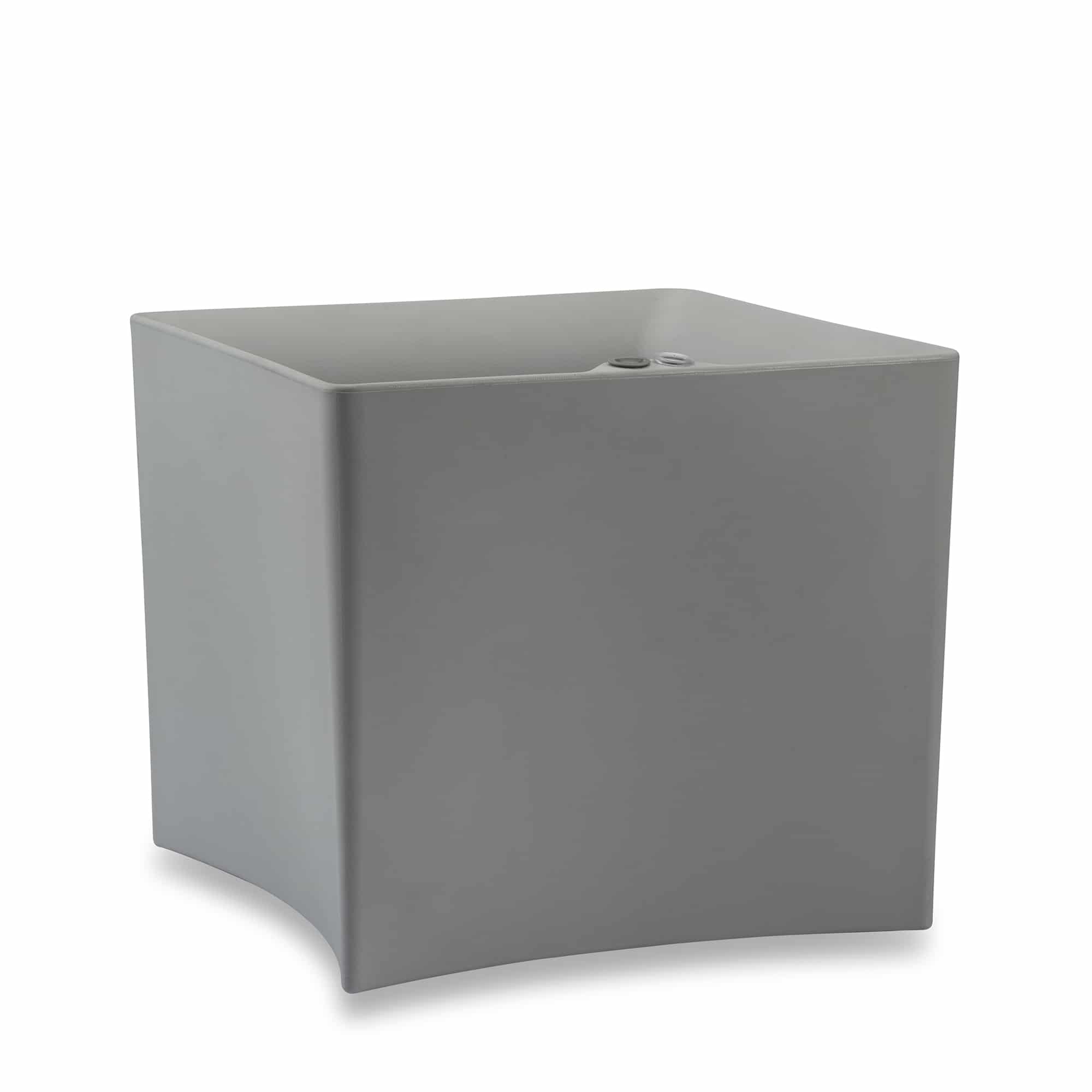 Grey Square Trudop Planter