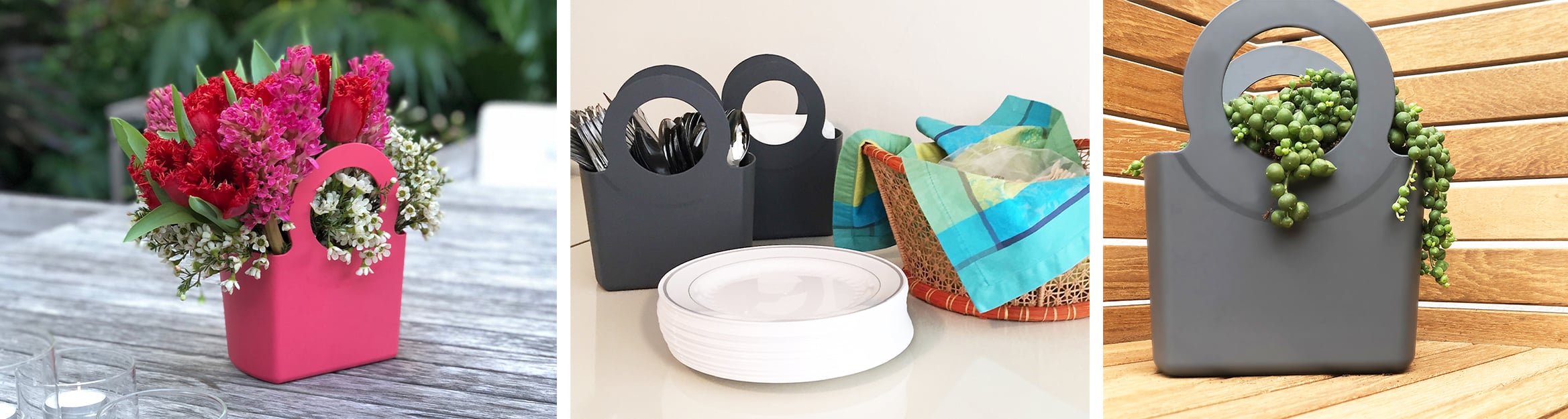 Gabrielle Bags Do It All - Picnic, Cutlery, Plant Container
