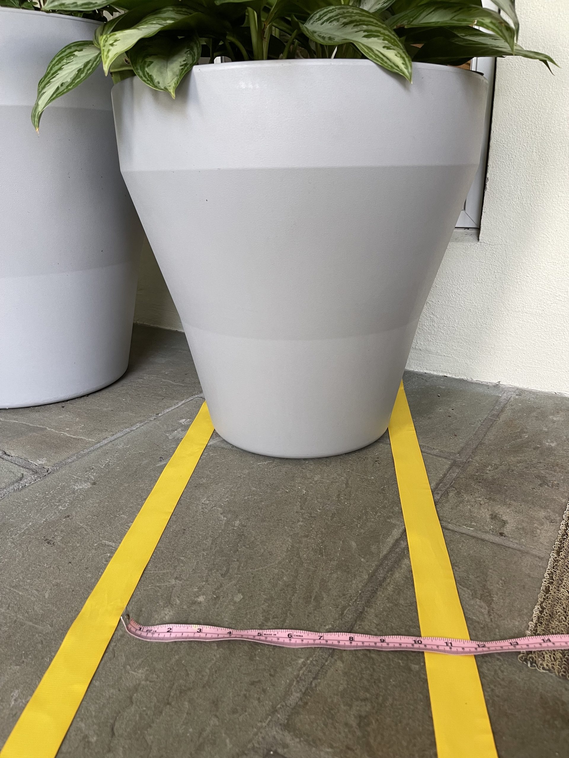 Measuring Bottom Diameter of Planter