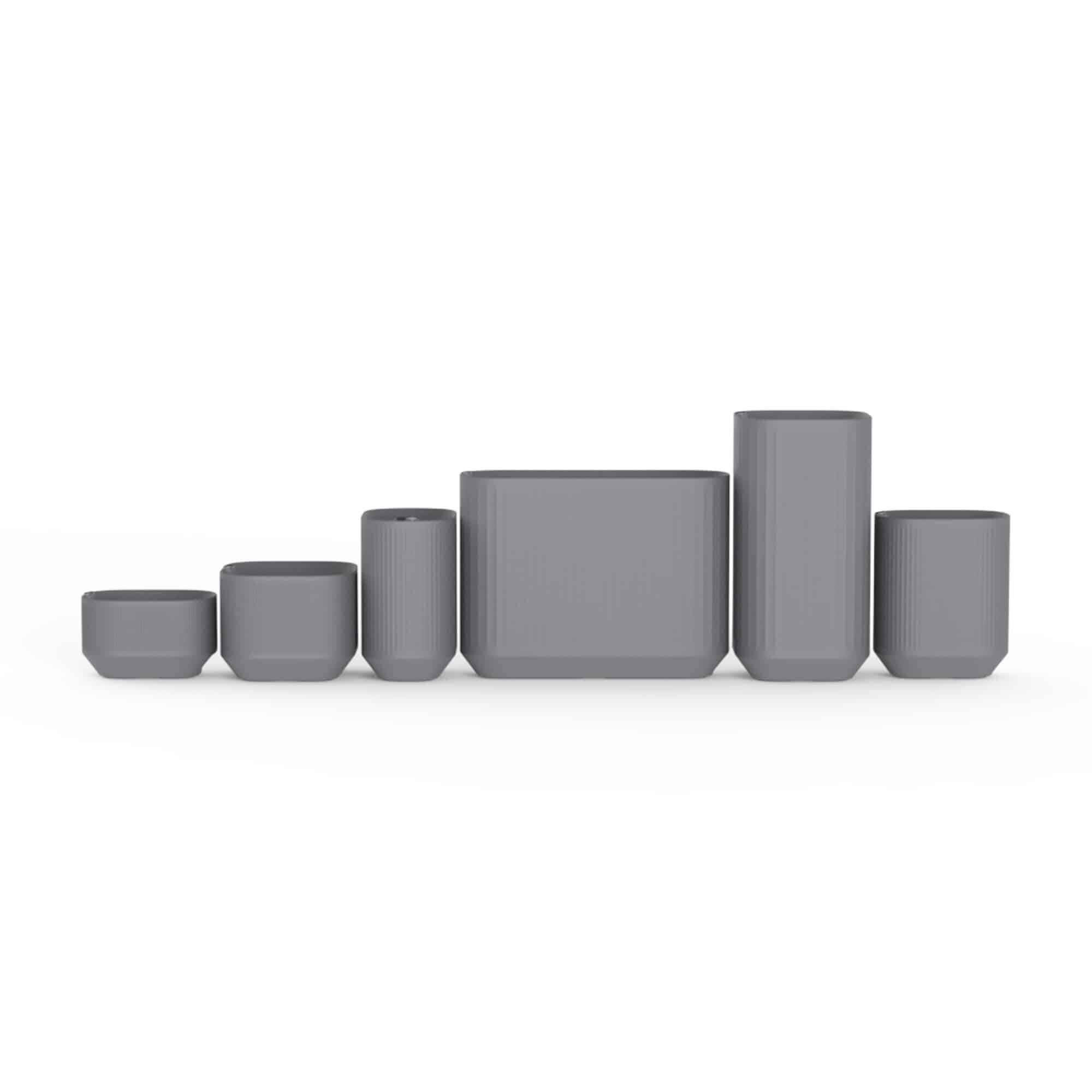 Grey Mod Trudop Set planters