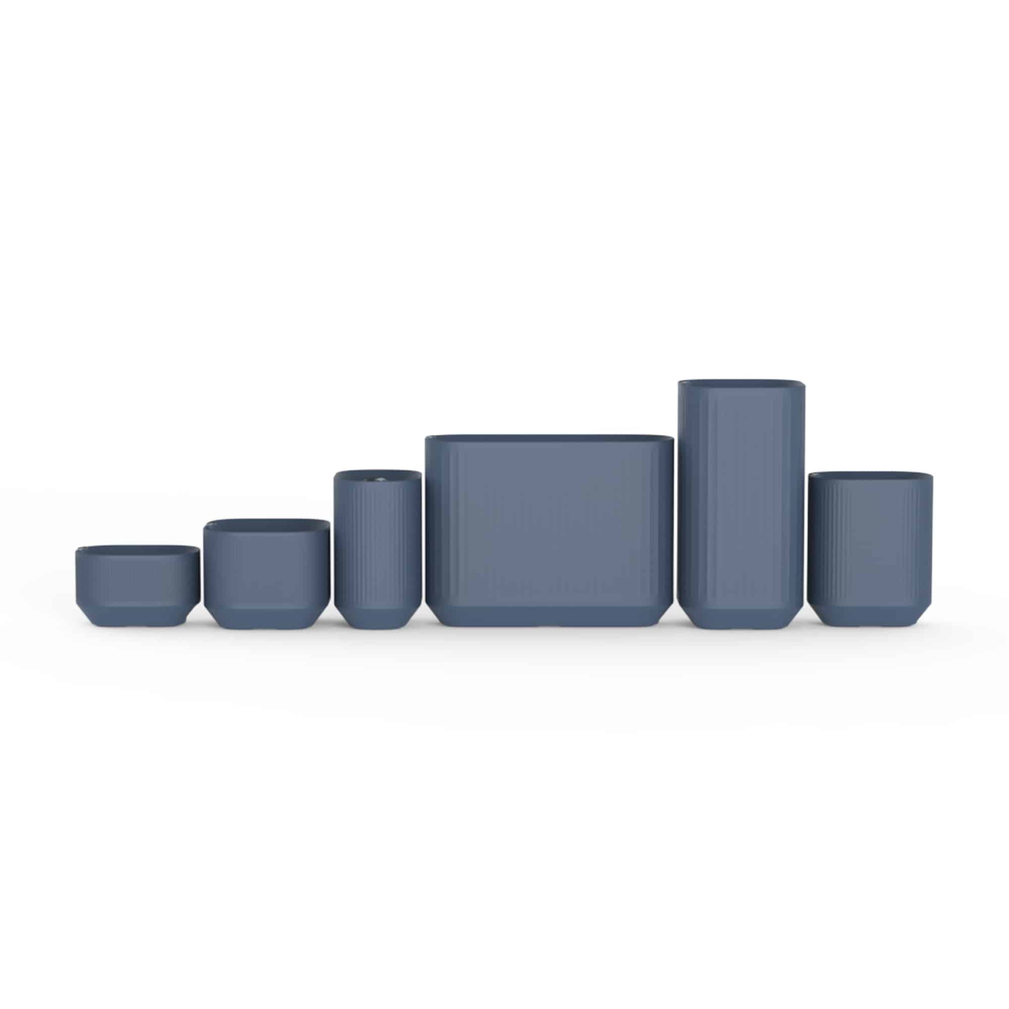Blue Trudop Planter Set