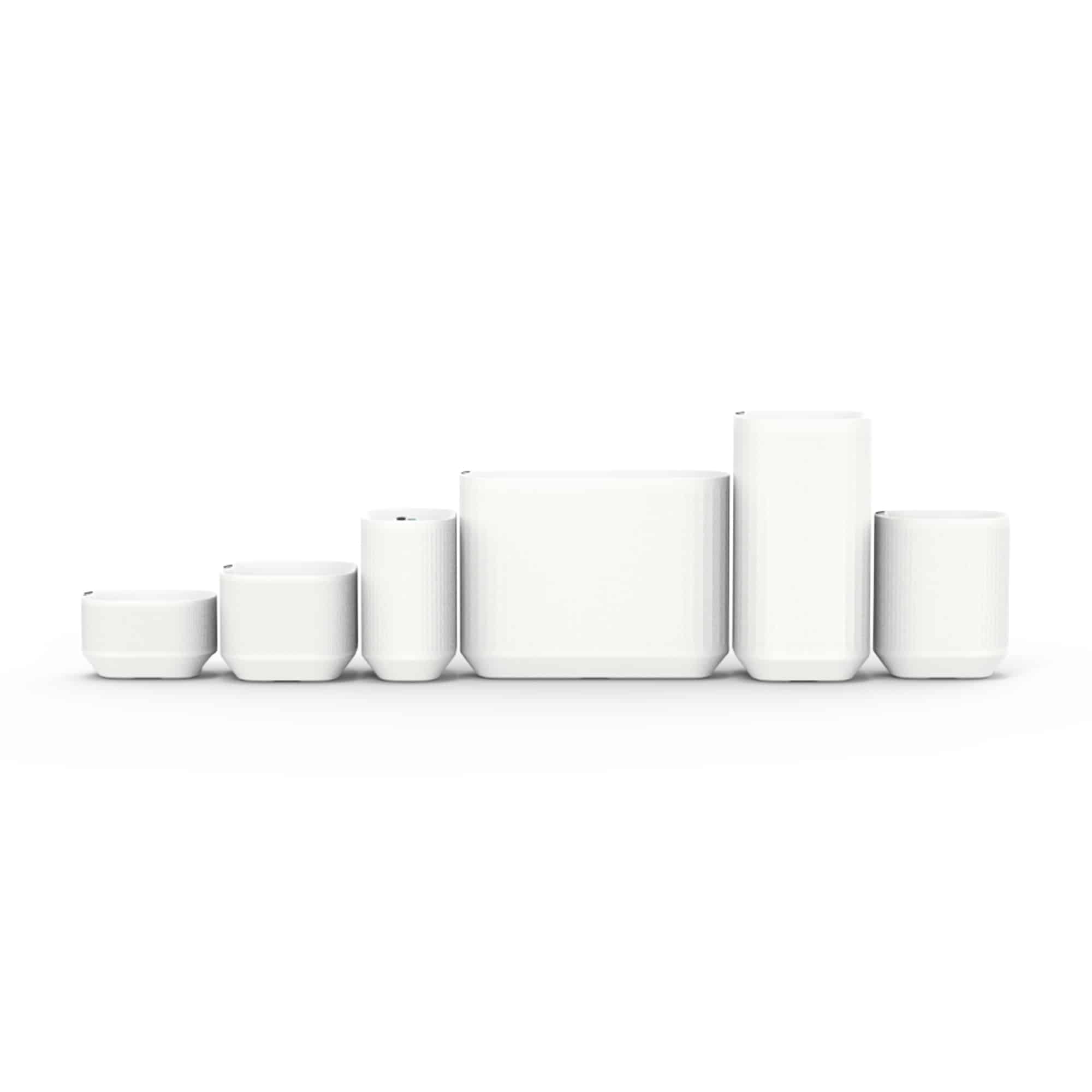 White Trudop Planter Set