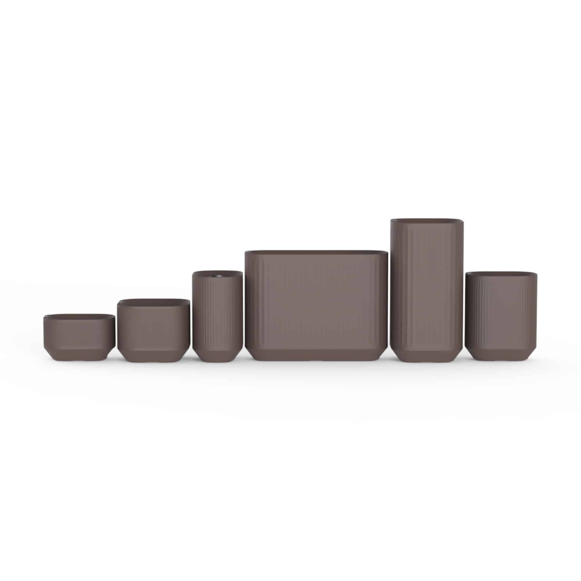 Brown Trudop Planter Set