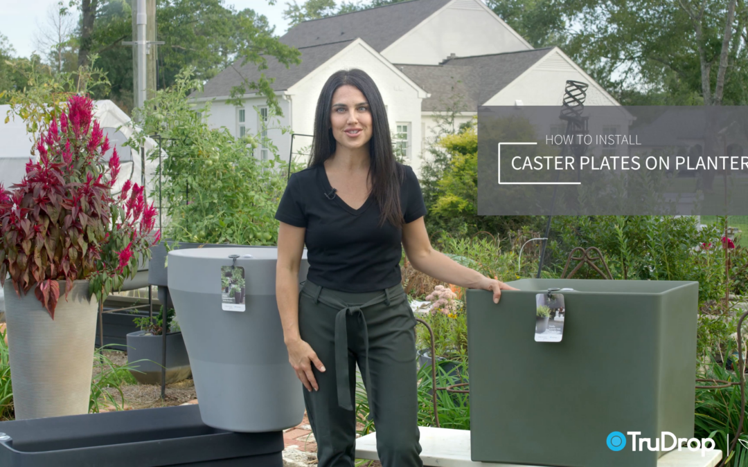 TruDrop Self-Watering Planters:  Installing the Caster System