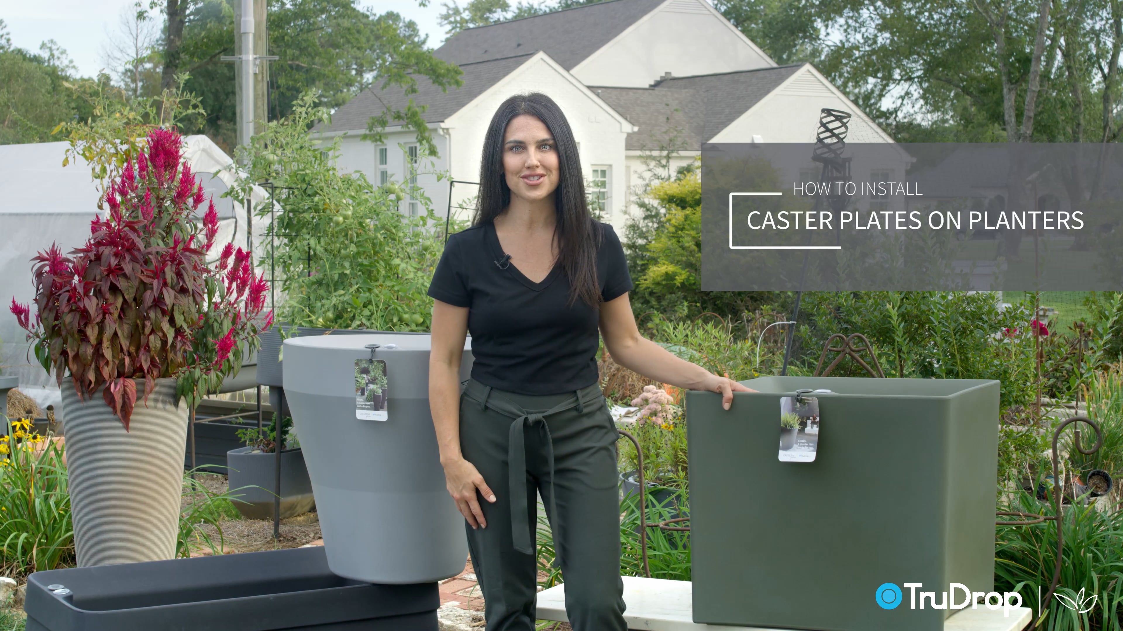 TruDrop SelfWatering Planters Installing the Caster System Crescent