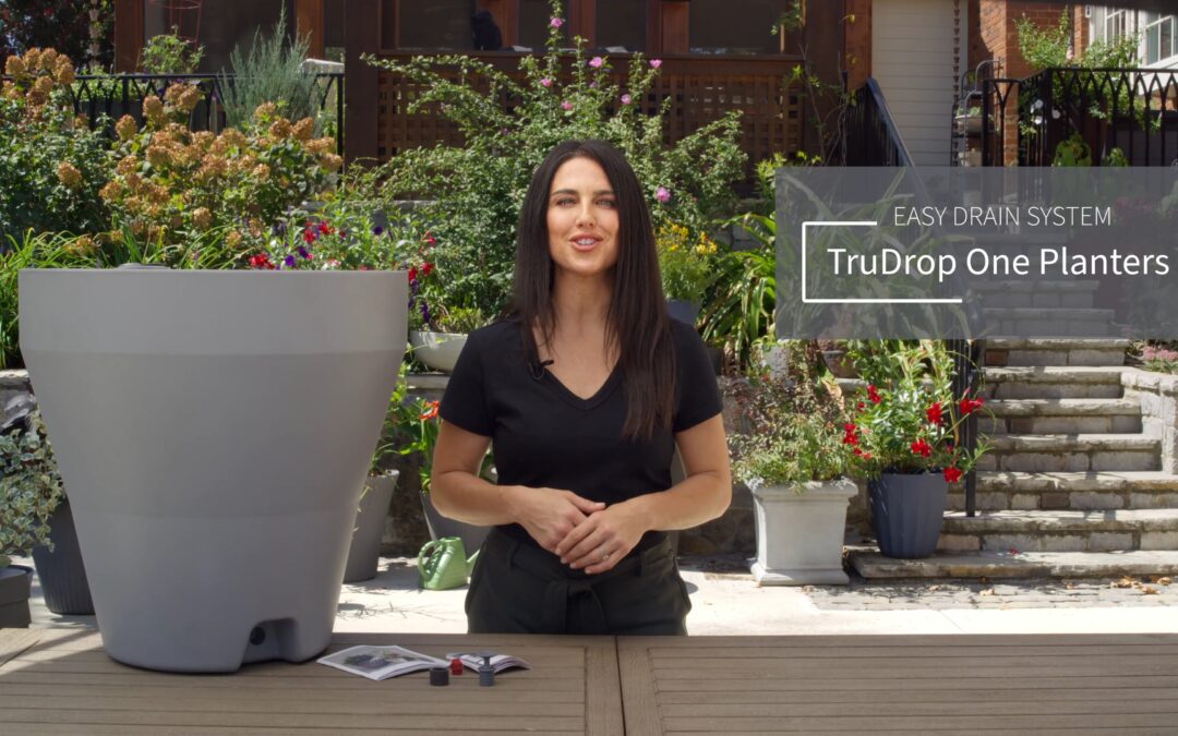 TruDrop Self-Watering Planters:  Facilitate Drainage with the Easy Drain System