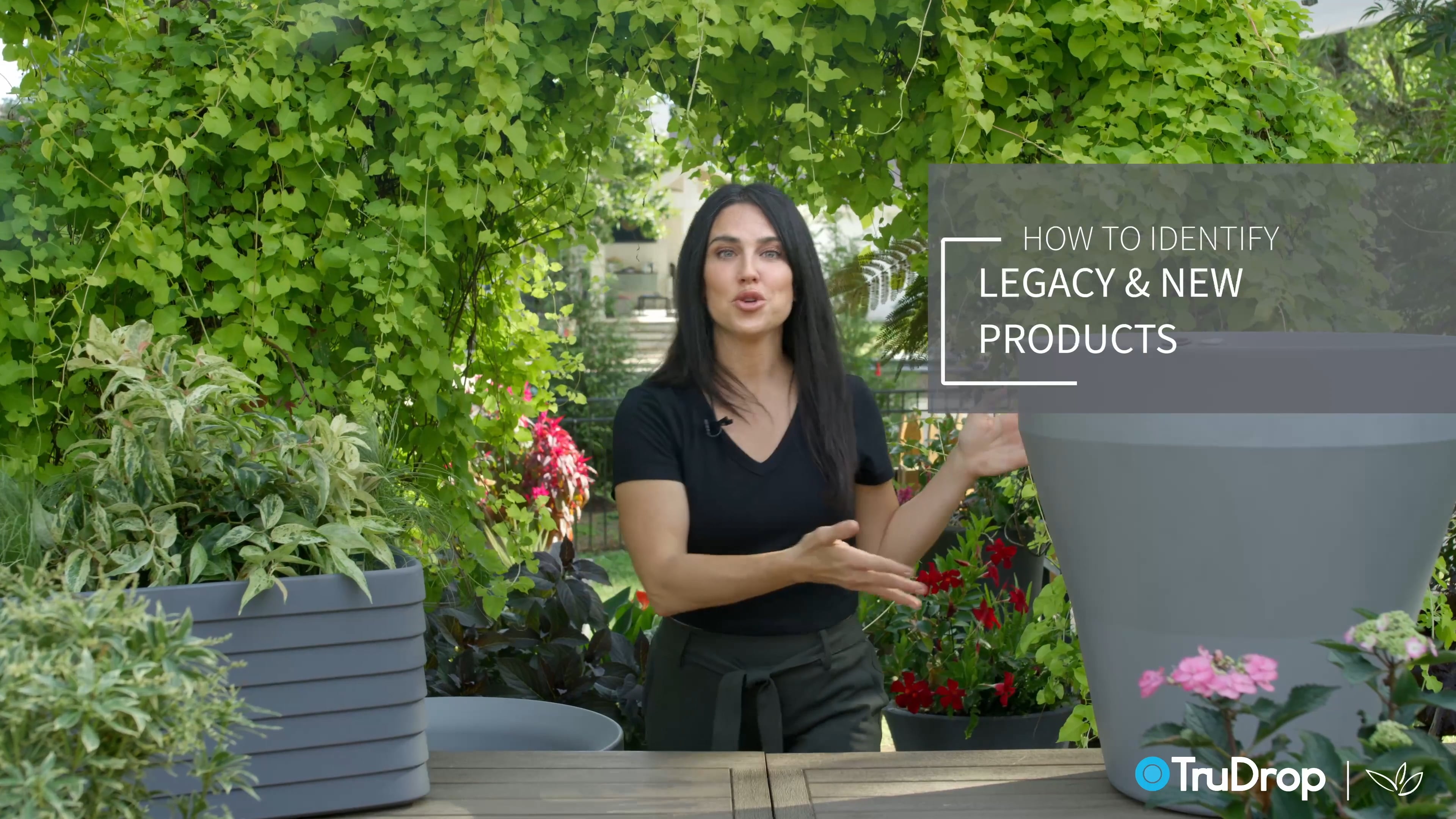 Video thumbnail: How to Identify Legacy & New TruDrop Products with presenter in garden setting