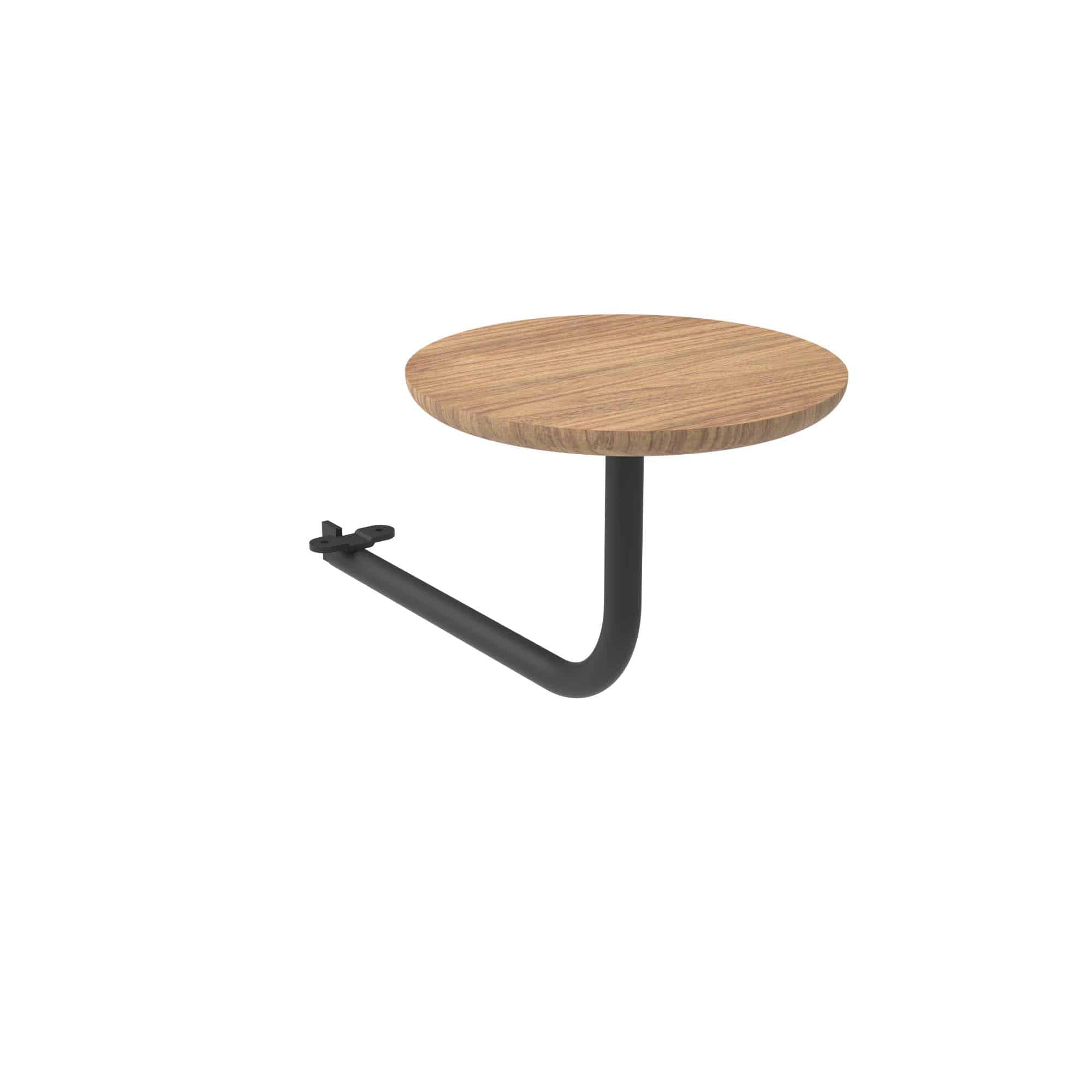 InOu Elements Side Table Charcoal + Teak